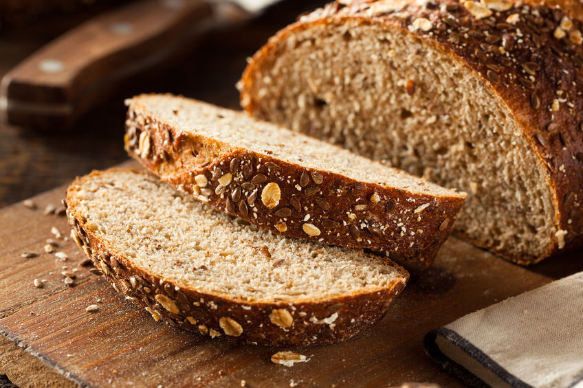 whole wheat bread, bran, healthy bread